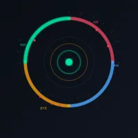 DL-017 The Twenty-One Hour Day — circular session timeline with breathing green dot